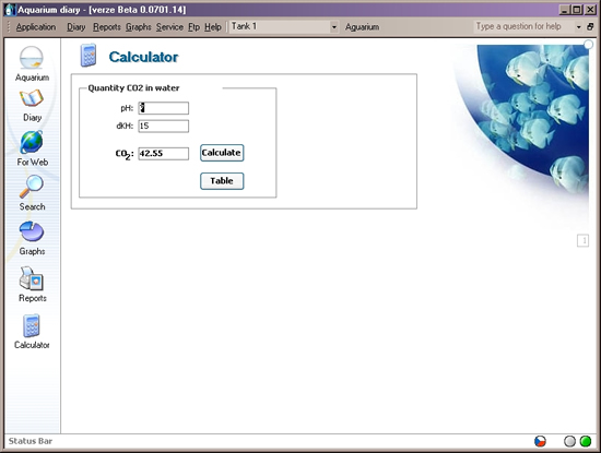 Displaying a simple calculator to find CO2 concentration