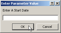 Prompting for a parameter value.