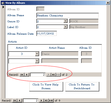 Subform containing no vertical scrollbar due to insufficiant records