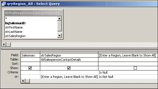 Image showing the design of the query