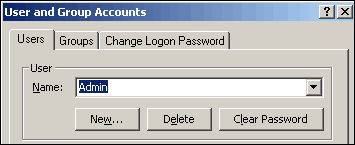 The User and Group Accounts dialog box